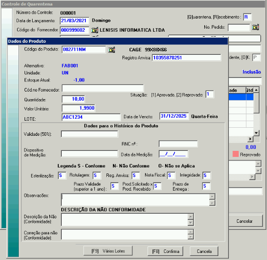 Empresas de materiais médicos Lenisis