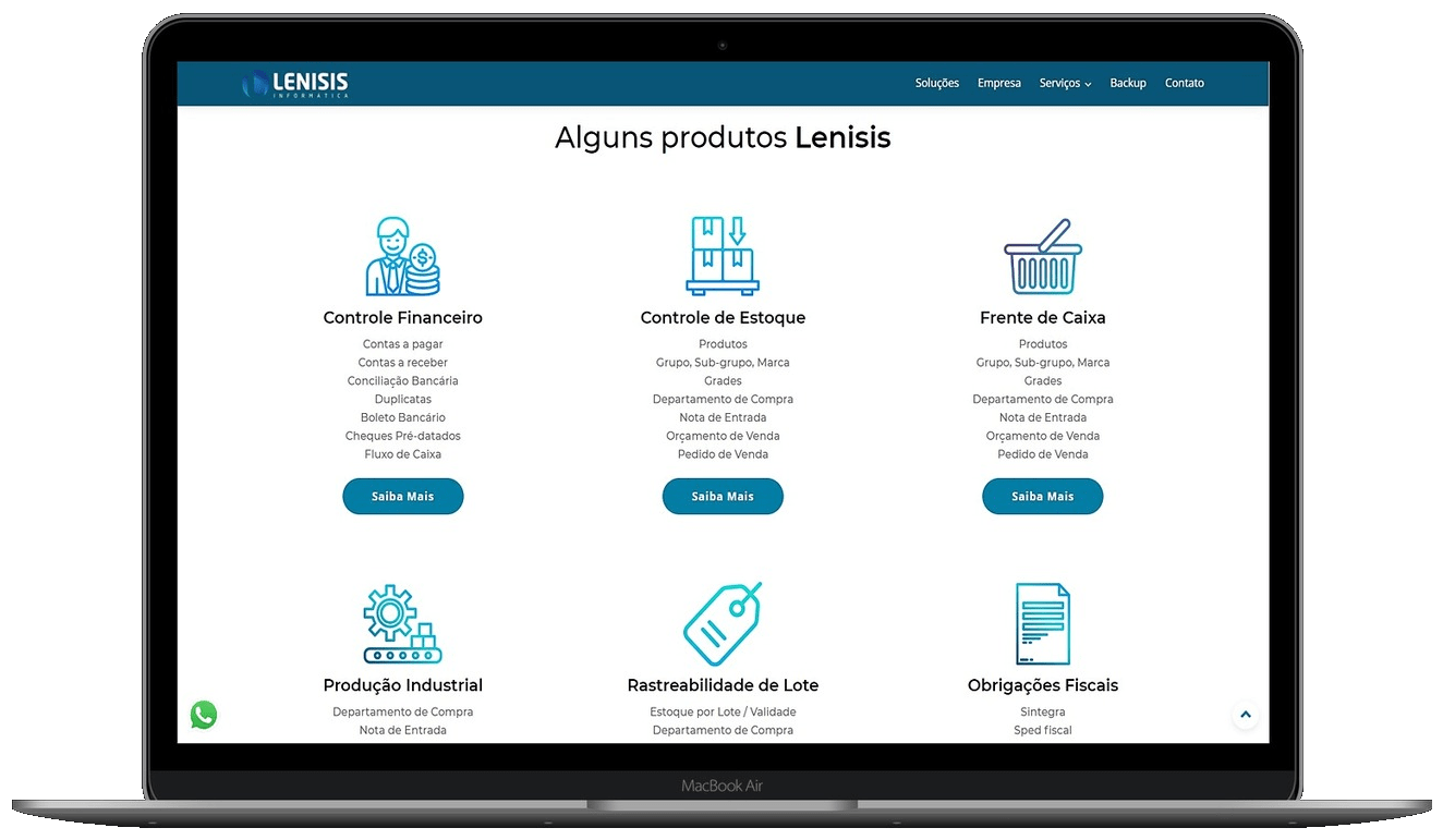Mockup laptop Lenisis